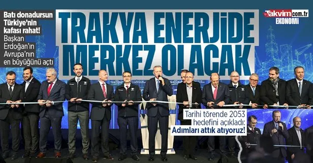 Başkan Erdoğan’dan Silivri Yer Altı Doğal Gaz Depolama Tesisi’nin 2. fazının açılış töreninde önemli açıklamalar