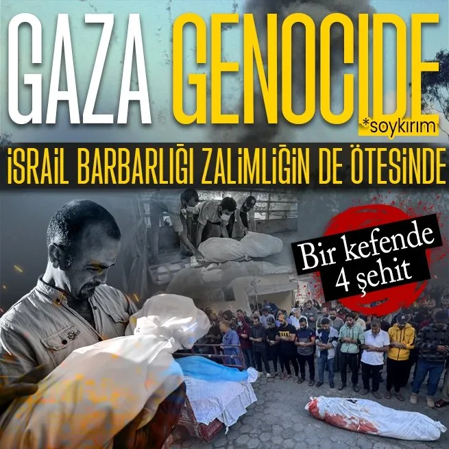 21. yüzyılda Gazzede Müslüman soykırımı! Katliam devleti İsraili tarih affetmeyecek: Parçalanmış cenazeler, bir kefende 4 şehit...