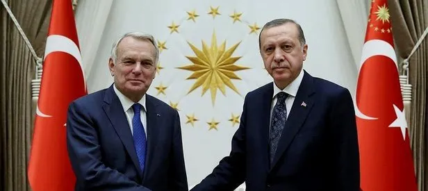 Cumhurbaşkanı Erdoğan Ayrault’u kabul etti