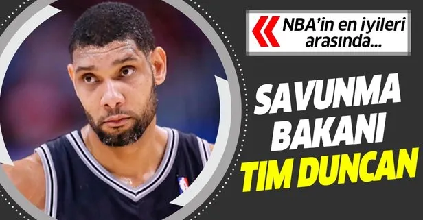 Savunma bakanı Tim Duncan! NBA’in en iyi savunmacıları arasında yer alıyor...