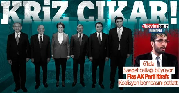 6’lı masada Saadet çatlağı büyüyor! Milletvekili Abdulkadir Karaduman’dan koalisyonda kriz itirafı: Kararsız seçmen AK Parti’ye dönüyor