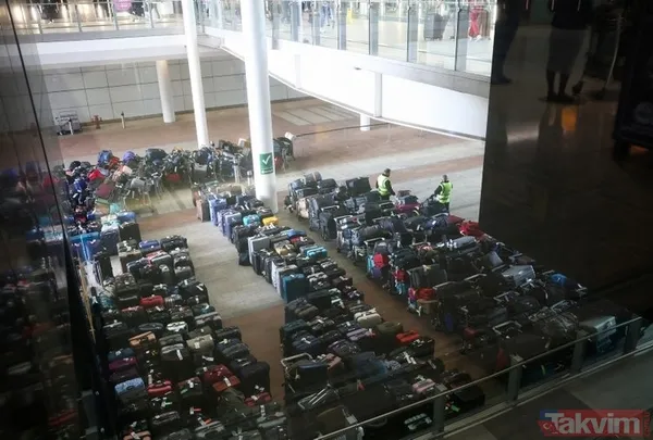 Avrupa'da havalimanı kaosu büyüyor! Uçuşlar iptal, planlar alt üst oldu: Pilotlar bagaj taşırken görüntülendi - 12