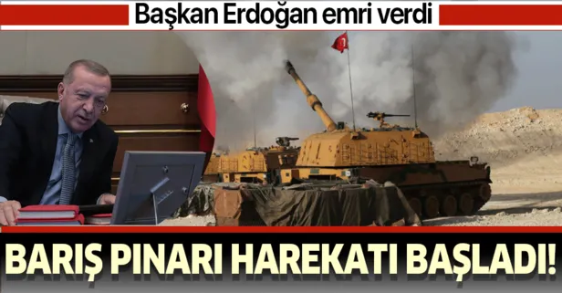 Son dakika: Barış Pınarı Harekatı başladı!