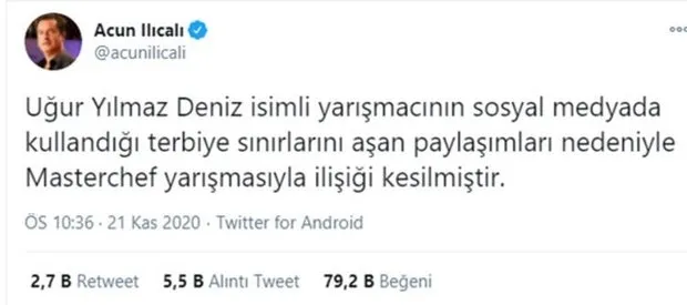 Masterchef'ten diskalifiye olan Uğur Yılmaz Deniz'e 2.darbe! Düşene bir tekme de onlar vurdu! Tanya ile sevgili olduğu iddia edilen Uğur...-3