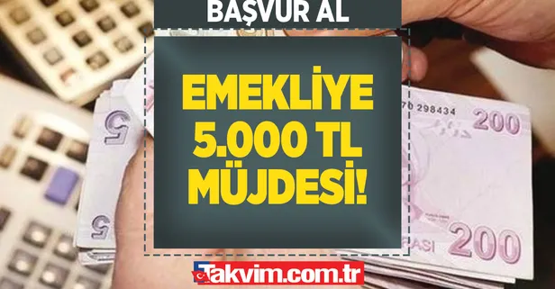 Ve netleşti! Başvuran hemen alıyor! SGK-SSK ve Bağkur'lu emeklilere son dakika 5.000 TL müjdesi!