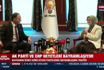 AK Parti ve CHP heyetleri bayramlaştı