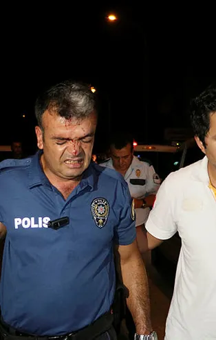 Adana'da yardıma giden polise şok