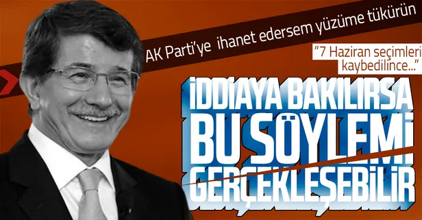 Bomba iddia! 'Bir gün bu davaya ihanet edersem yüzüme tükürün' diyen Ahmet Davutoğlu seçimler kaybedilince kutlama yaptı