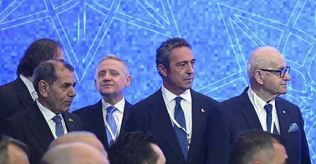 Ali Koç ve Dursun Özbek uzun süre sonra UEFA açılışında yan yana