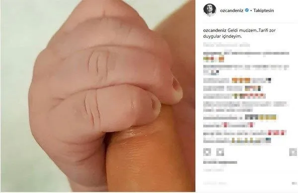 Özcan Deniz baba oldu! Sosyal medyadan böyle duyurdu: Geldi mucizem-3