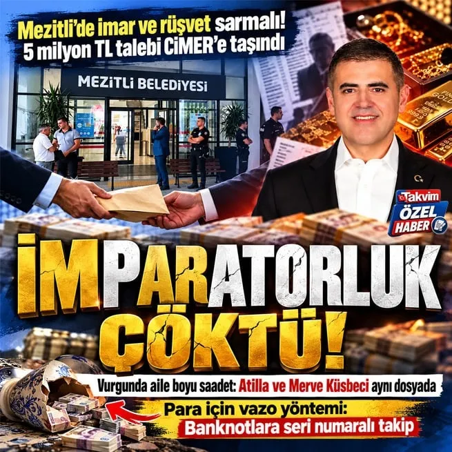 Mezitli’de imar ve rüşvet sarmalı: Atilla Küsbeci için 5 milyon TL’lik talep ve vazo detayı