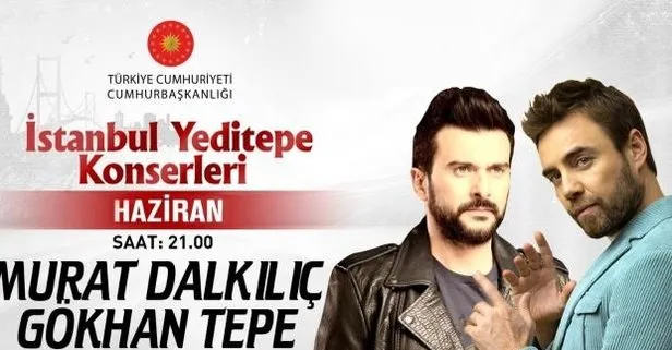 Yeditepe Konserleri kapsamında Gökhan Tepe ve Murat Dalkılıç izleyiciyle buluştu