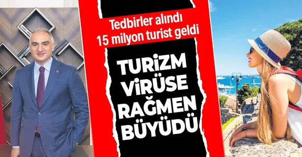 Bütün dünyayı etkileyen virüs salgını en çok hizmet ve turizm sektörünü vurdu! Türkiye aldığı tedbirlerle 15 milyon turiste ulaştı