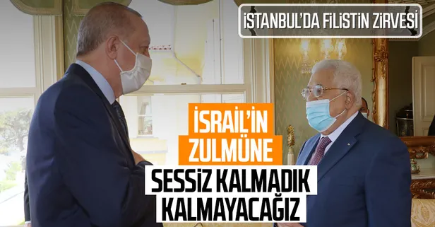 Son dakika: Başkan Erdoğan, Filistin Devlet Başkanı Mahmud Abbas ile görüştü