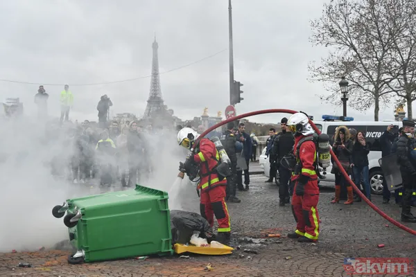 Paris'teki son gösterilerin faturası ağır oldu - 16