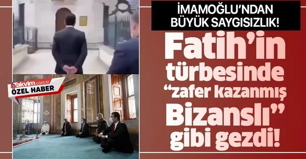İBB Başkanı Ekrem İmamoğlu’ndan Fatih Sultan Mehmet’e büyük saygısızlık!