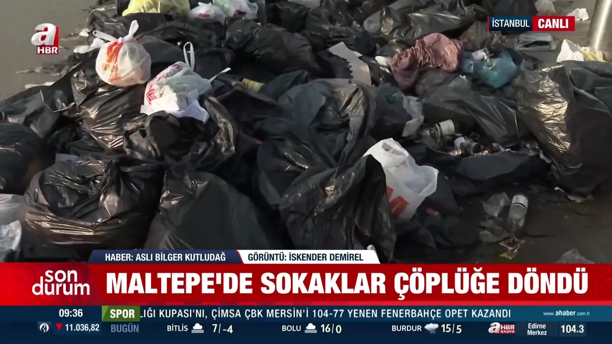 Maltepe'de sokaklar çöple doldu taştı!