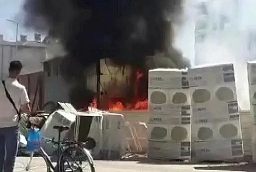 İBB’nin yaptıracağı okulda yangın!