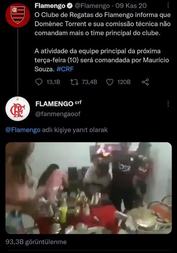 Flamengo taraftarı Galatasaray'ın yeni hocası Torrent'in gidişine çılgınca sevinmiş! İşte dikkat çeken görüntü-5