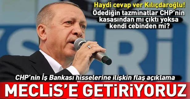 Başkan Erdoğan Kayseri'de konuştu