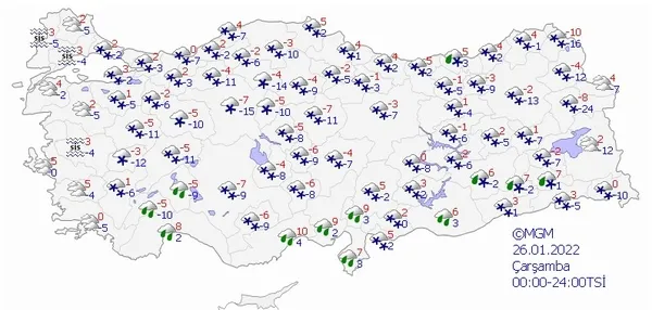 HAVA DURUMU | Kar yağışı ne zamana kadar sürecek? Meteorolojiden flaş tahmin! 23-27 Ocak 2022-15
