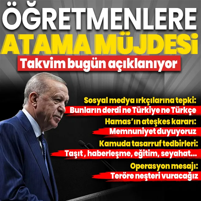 Başkan Recep Tayyip Erdoğan, Kabine Toplantısı sonrası önemli açıklamalarda bulundu