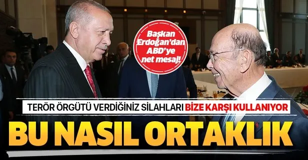 Başkan Erdoğan'dan ABD'ye net mesaj: Bu nasıl ortaklık