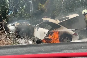 Sarıyer’de Porsche kazası!