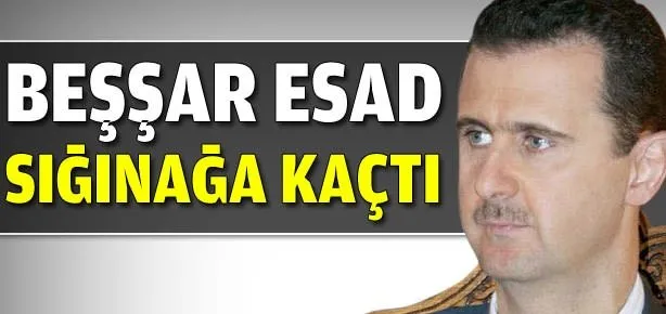 Esad sığınağa kaçtı