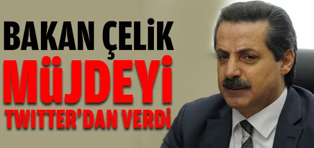 Müjdeyi twitter’dan verdi