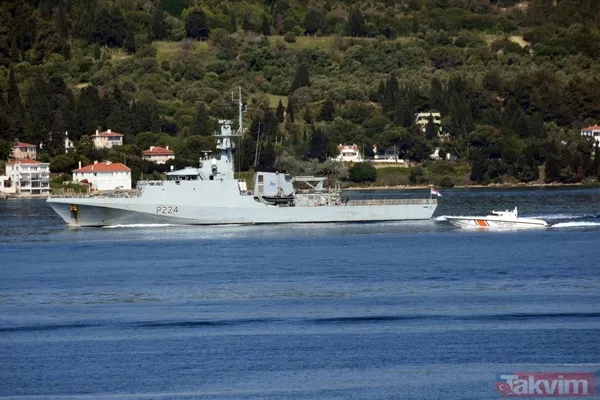 İngiliz savaş gemisi 'HMS Trent' Çanakkale Boğazı'ndan geçti - 8