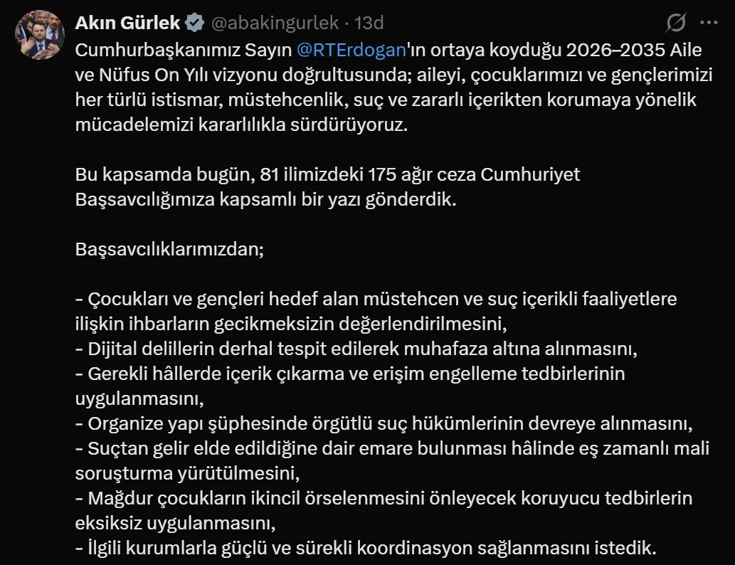 dijital-suclara-ve-mustehcenlige-nester-bakan-gurlekten-81-ile-talimat-1789397153843.jpeg Dijital suçlara ve müstehcenliğe neşter: Bakan Gürlek'ten 81 ile talimat-3