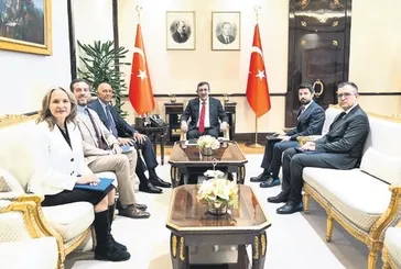 Cevdet Yılmaz ve Tom Barrack Orta Doğu'daki sorunları konuşmak için bir araya geldi
