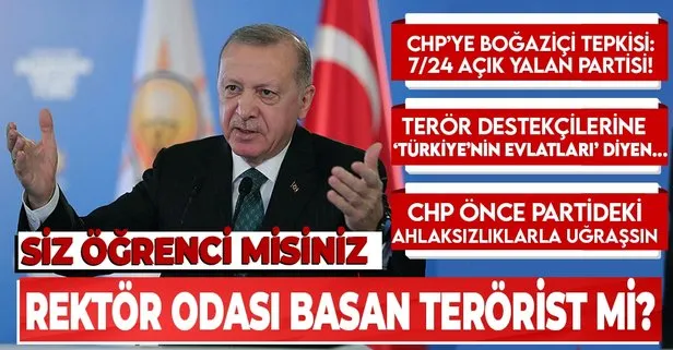 Başkan Erdoğan’dan Boğaziçi provokasyonuna tepki: Öğrenci misiniz terörist mi?