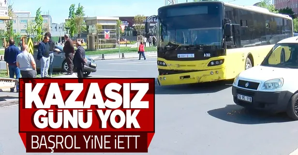 Gaziosmanpaşa'da İETT otobüsü kaza yaptı!