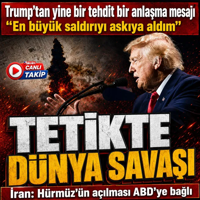CANLI | Trumptan hem anlaşma mesajı hem tehdit