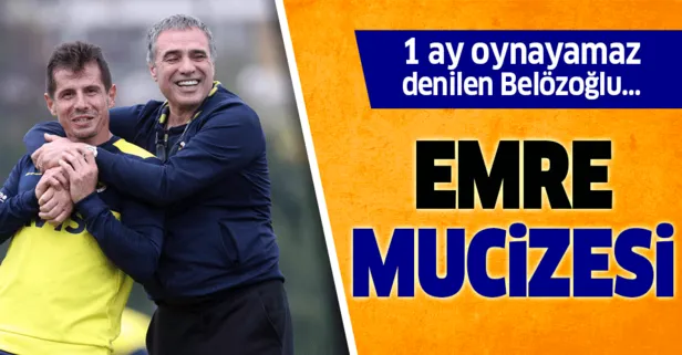 1 ay oynamaz denilen Emre Belözoğlu 1 hafta geçmeden idmana çıktı