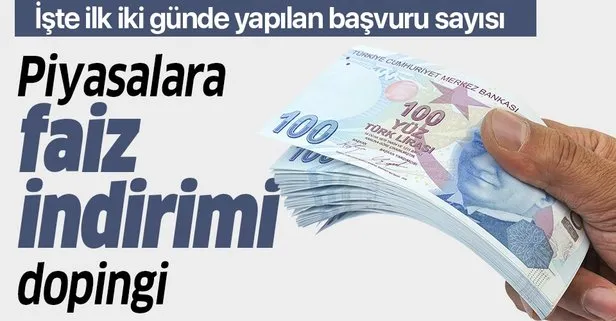 Faiz indirimi sonrası kredilere yoğun talep