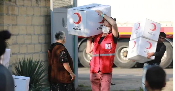 SON DAKİKA: Türk Kızılay’dan, Azerbaycan’a ikinci yardım sevkiyatı!