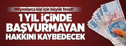 Emekliye ek ikramiye için 1 yıl süre