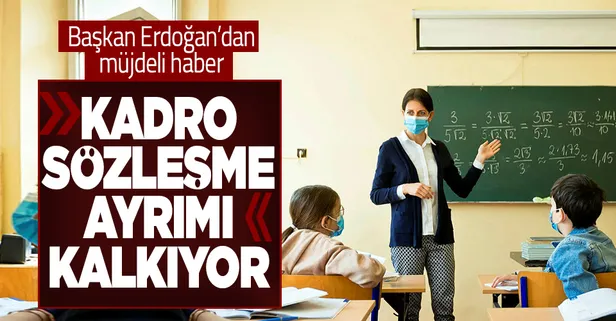 Öğretmenlere müjdeli haber! Öğretmenler yeni haklara kavuşuyor: Kadrolu-sözleşmeli ayrımı kalkıyor