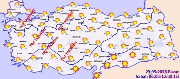 25 Mayıs Hava Durumu Raporu: Yurtta Sağanak Ve Toz Taşınımı Alarmı: Meteoroloji Uyardı! Meteoroloji Genel Müdürlüğü'nün (Mgm) Son Hava Tahmin Raporuna Göre Yurt...
