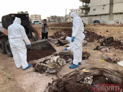 Afrin’de PKK/YPG vahşeti! Toplu mezarlardan çıkarılan ceset sayısı 68’e ulaştı
