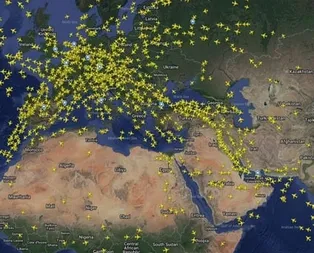 Türk hava sahasından 15 saniyede bir uçak geçti