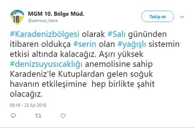 Karadeniz Bölgesi kutuplardan gelen soğuk havanın etkisine girecek-1