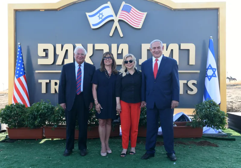 Golan'da "Ramat Trump" adı verilen yerleşim biriminin temeli atıldı - 4