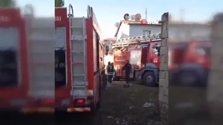 Ağrı’da bir evin kilerinde yangın çıktı!