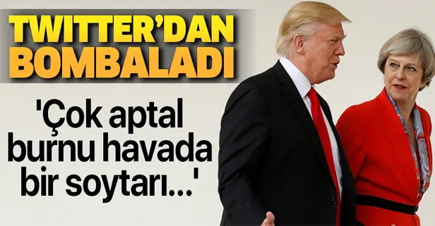 Trump Twitter'dan bombaladı: Çok aptal, burnu havada bir soytarı...