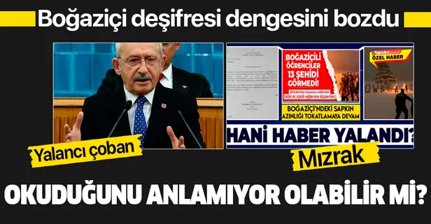 Kemal Kılıçdaroğlu, 13 şehidin olduğu gün içkili parti düzenleyen Boğaziçili bir grup sapkını deşifre eden habere saldırdı