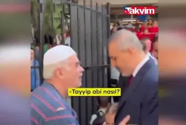 Üsküplü amcadan Başkan Erdoğan’a selam! İşte o anlar